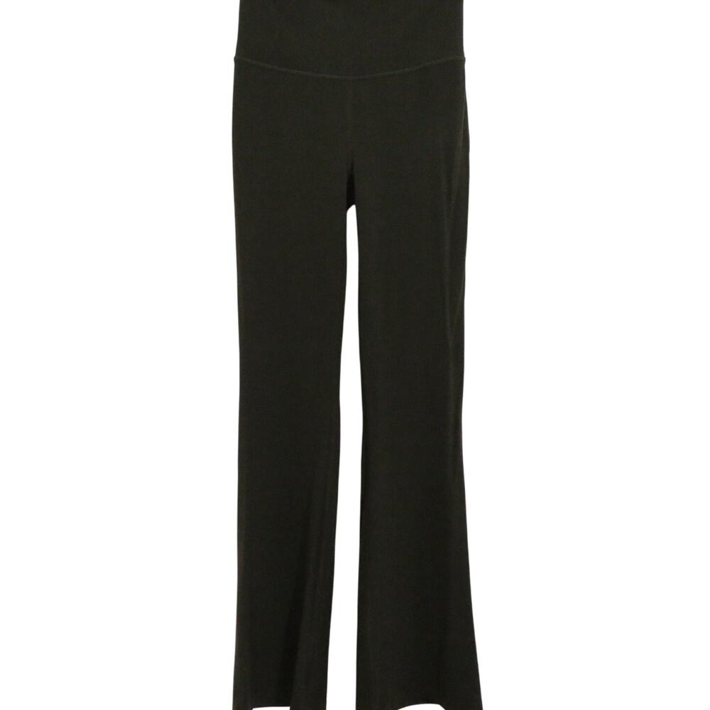Lululemon Womens Sz 4 Olive Green Groove Super High-Rise Flared Pant Nulu Fabric